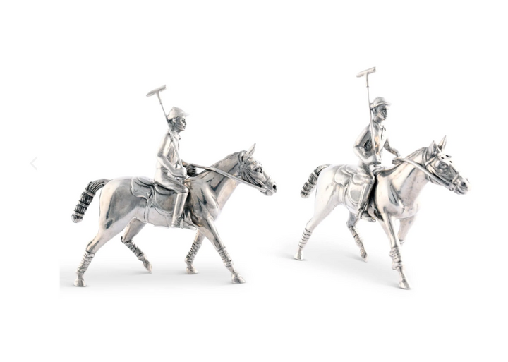 SALT & PEPPER SET SHAKERS POLO PLAYER