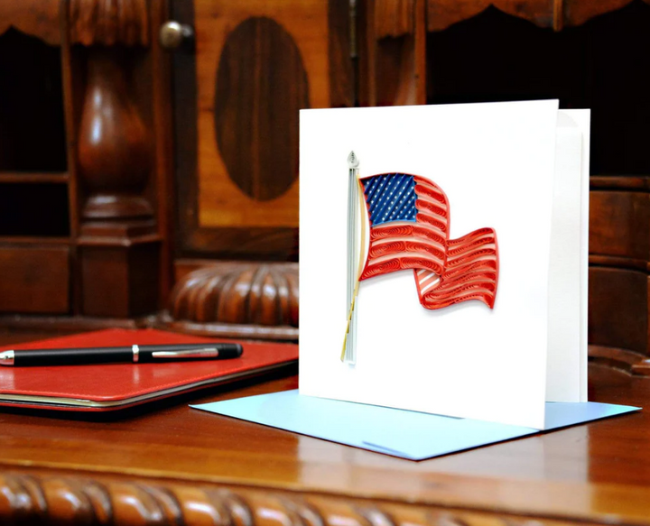 GREETING CARD "AMERICAN FLAG" #38442