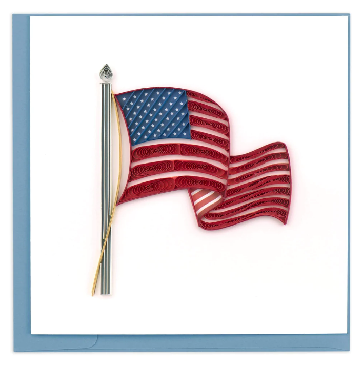 GREETING CARD "AMERICAN FLAG"