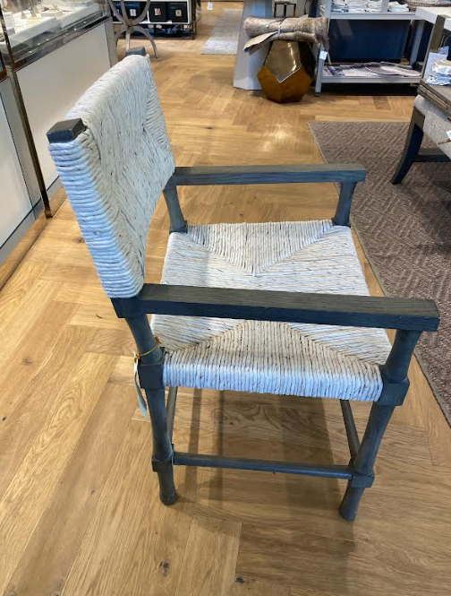 ARM CHAIR WOVEN GRAY FINISH