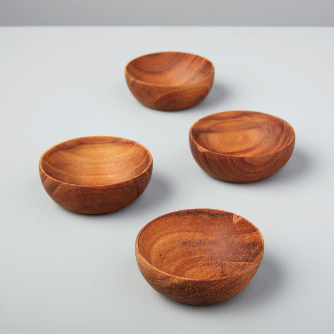 BOWL TEAK PINCH ROUND