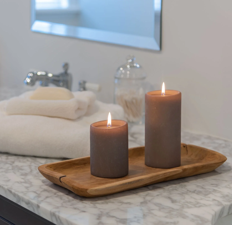 LUCID CANDLE DINNER GRAY (Available in 2 Sizes)