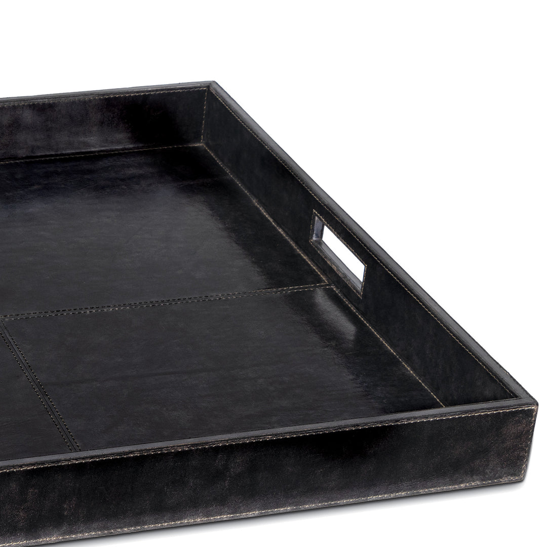 TRAY LEATHER SQUARE
