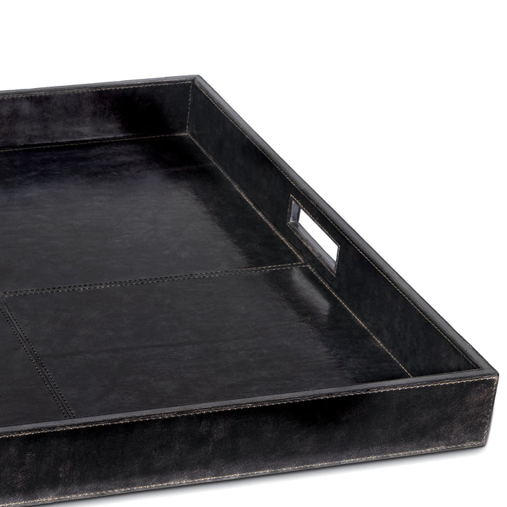 TRAY LEATHER SQUARE