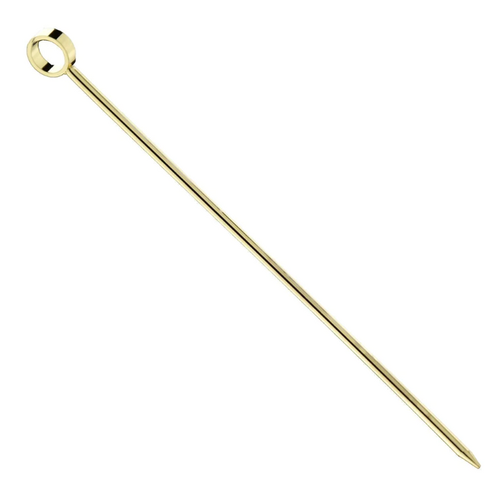 COCKTAIL PICKS GOLD SET/8