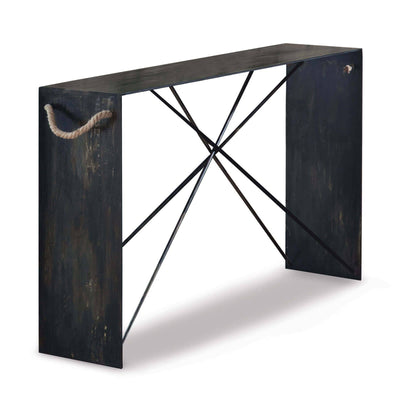 CONSOLE BLACKENED STEEL LARGE