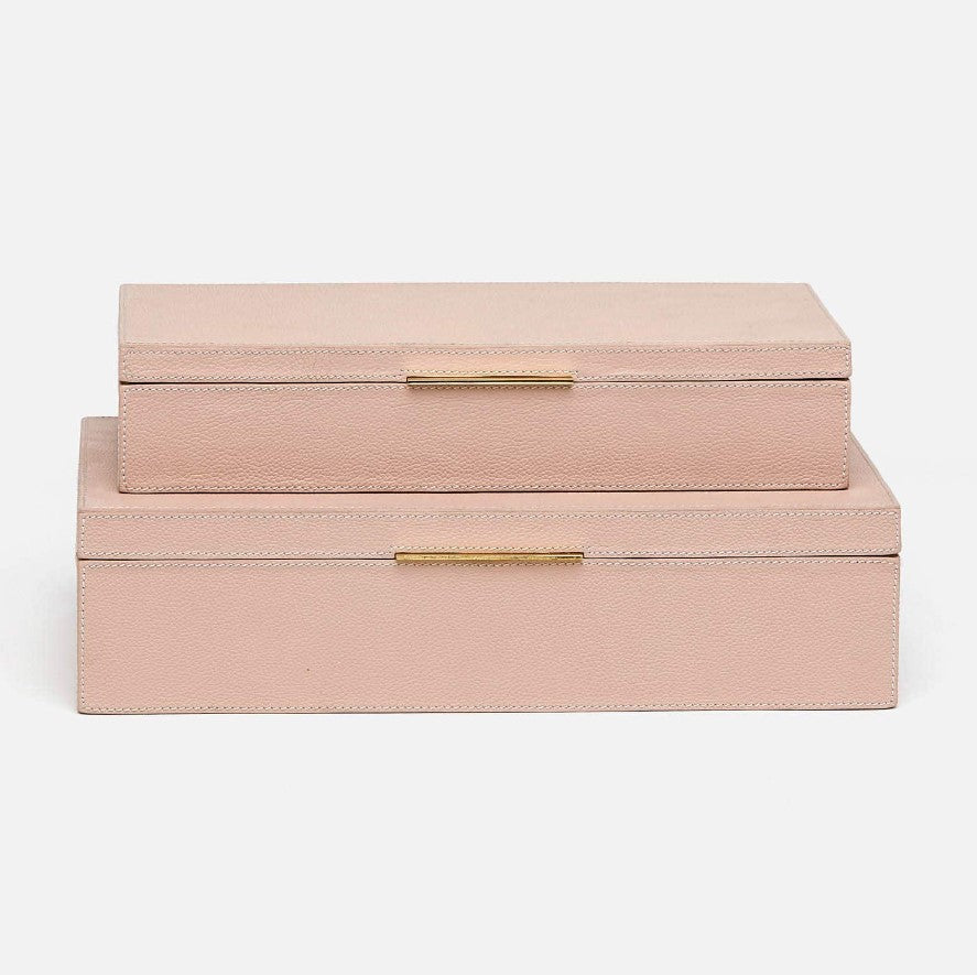 BOX DUSTY ROSE LEATHER (Available in 2 Sizes)