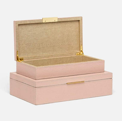 BOX DUSTY ROSE LEATHER (Available in 2 Sizes)