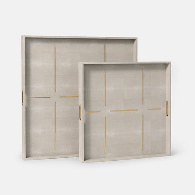 TRAY SAND FAUX SHAGREEN SQUARE (Available in 2 Sizes)