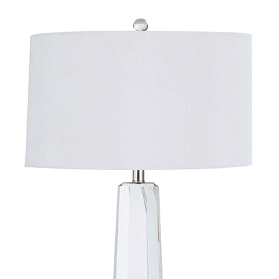 TABLE LAMP CRYSTAL TAPERED HEX