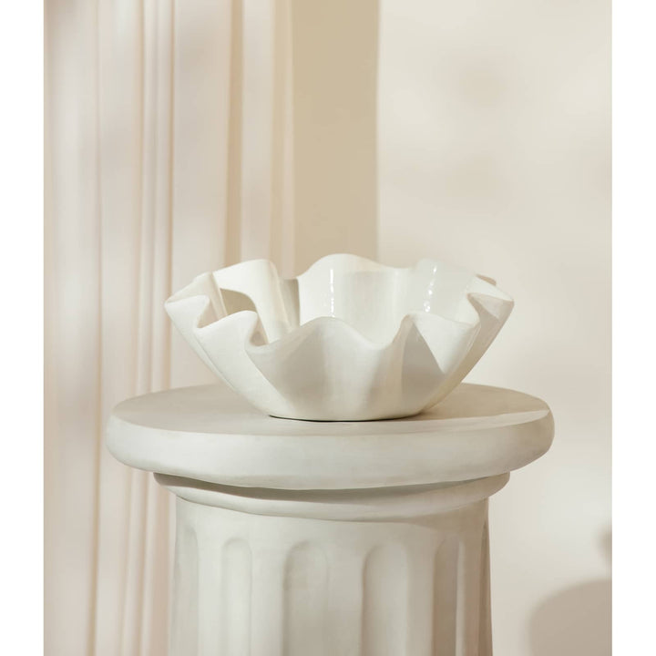 BOWL RUFFLE CERAMIC