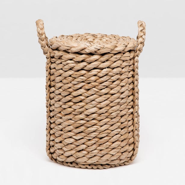 HAMPER WOVEN SEAGRASS TWISTED