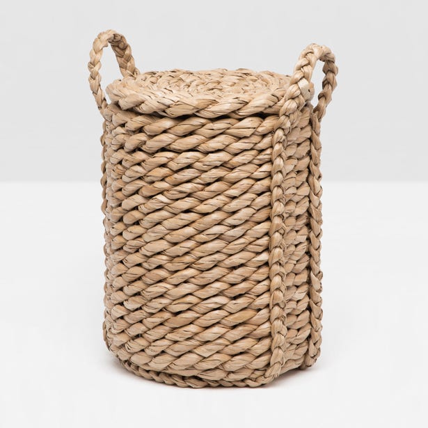 HAMPER WOVEN SEAGRASS TWISTED