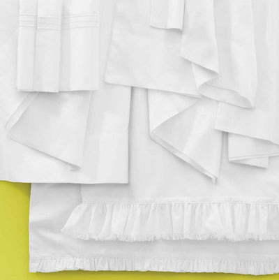 SHEET SET SILKEN SOLID WHITE (Available in 2 Sizes)