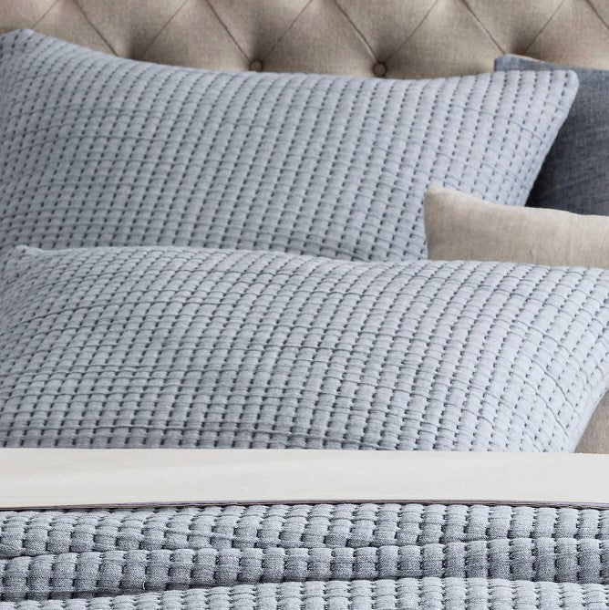 SHAM PICK STITCH MATELASSE NAVY