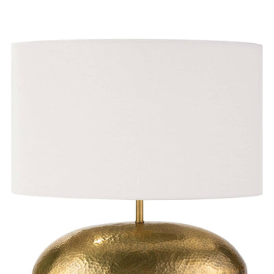 TABLE LAMP HAMMERED BRASS MINI