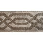 LUGGAGE RACK-TAUPE FRAME WITH BEIGE CHAIN LINKS STRAPS #42280