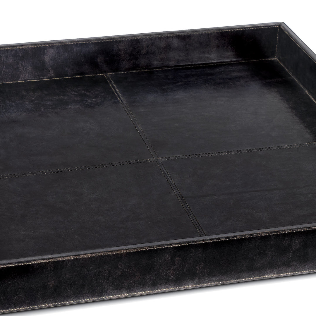 TRAY LEATHER SQUARE