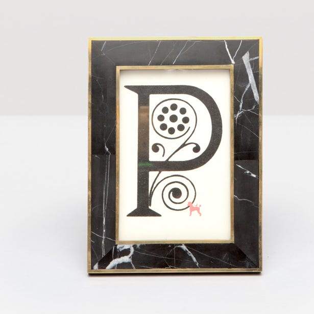 FRAME NERO MARBLE & BRASS EDGE (Available in 3 Sizes)