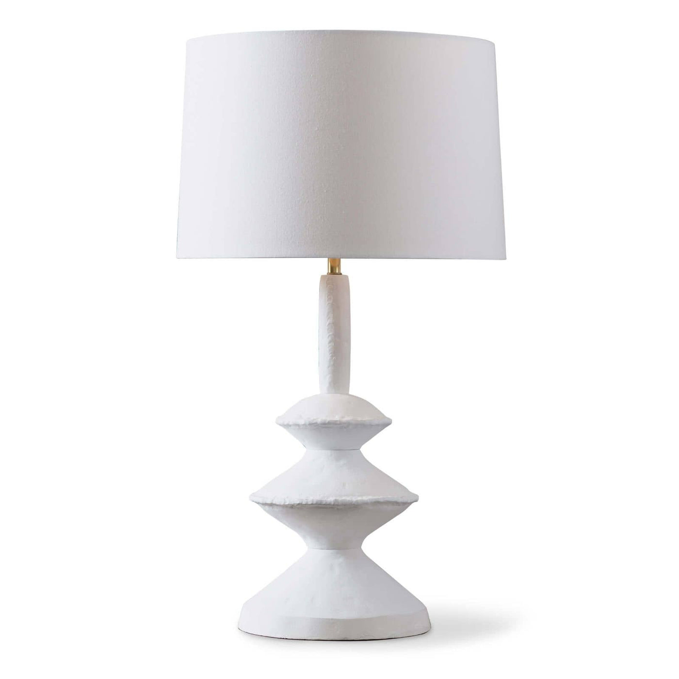 LAMP TABLE WHITE PAPER MACHE