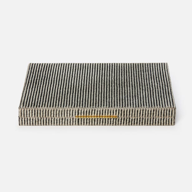 BACKGAMMON SET HAIR-ON-HIDE LG