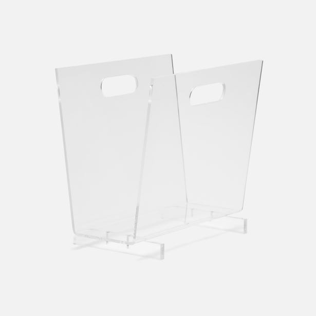 MAGAZINE HOLDER CLEAR ACRYLIC #50468