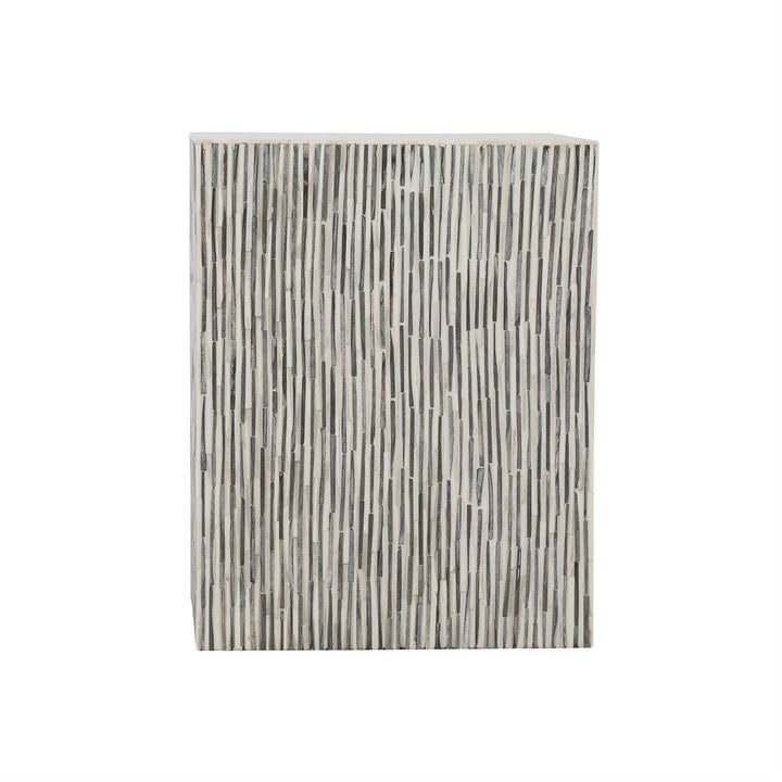 DRINK TABLE GRAY/WHITE BONE #50967