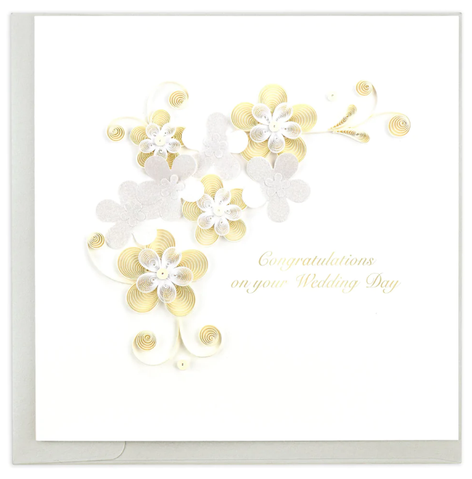 GREETING CARD "FLORAL WEDDING" (NRD)