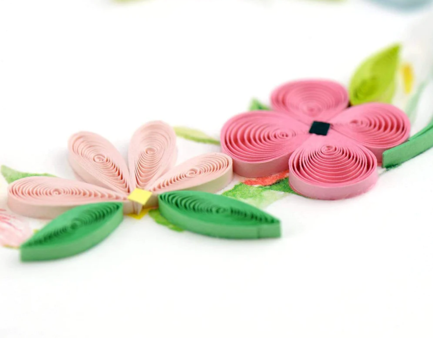 GREETING CARD "FLORAL HEART WREATH"