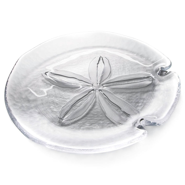 PLATTER GLASS SAND DOLLAR #51333