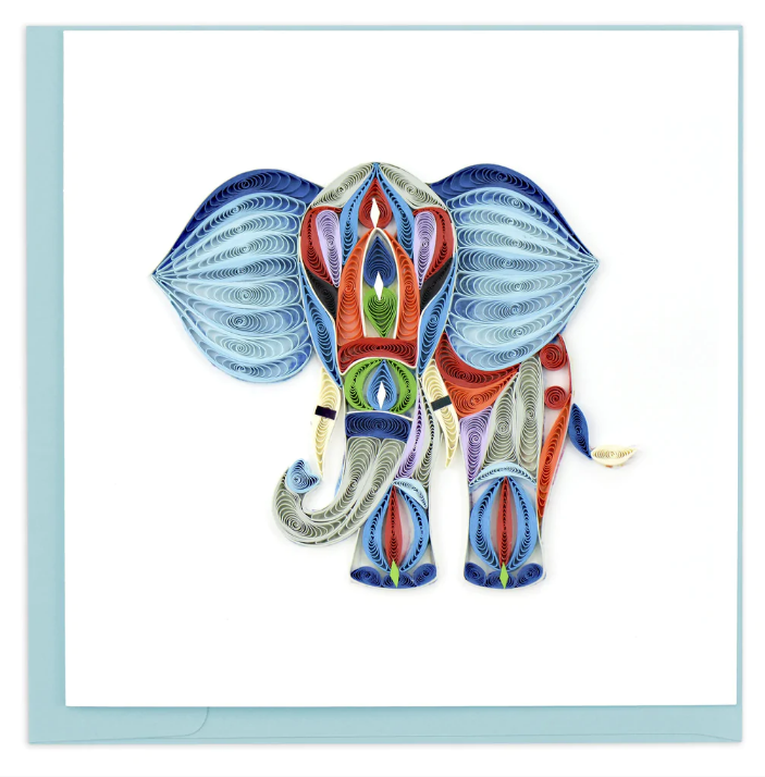 GREETING CARD "ABSTRACT ELEPHANT"