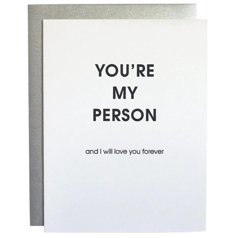 GREETING CARD "YOU'RE MY PERSON"