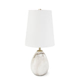 TABLE LAMP ALABASTER OVAL BASE MINI