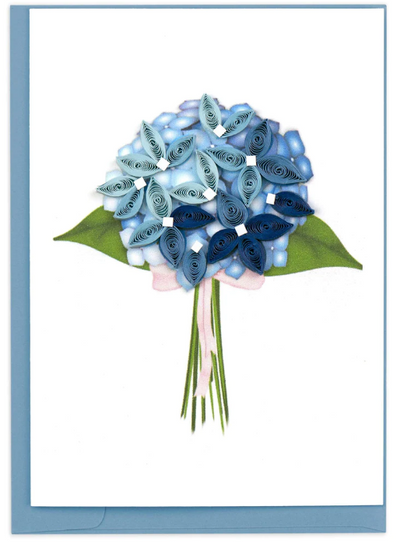 GIFT ENCLOSURE MINI CARD "BLUE HYDRANGEA"
