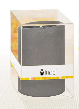 LUCID CANDLE DINNER GRAY (Available in 2 Sizes)