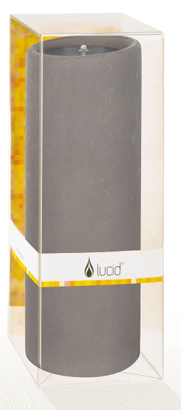 LUCID CANDLE DINNER GRAY (Available in 2 Sizes)