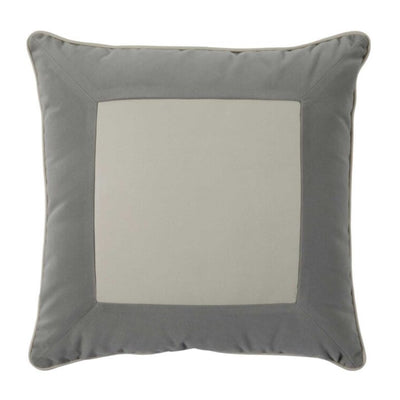 PILLOW LUX LEATHER PEWTER