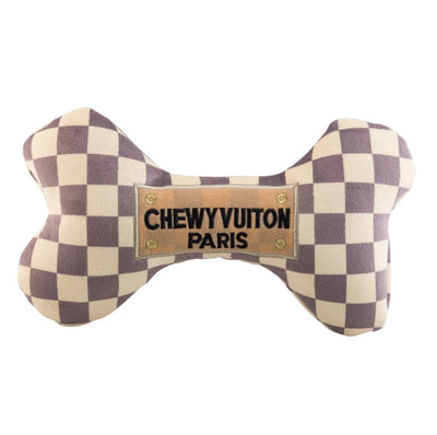 DOG TOY VUITON BONE (Available in 2 sizes)