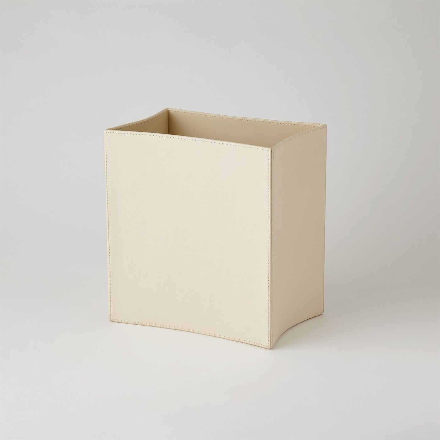 WASTE BASKET FOLDED LEATHER (Available in 2 Colors)