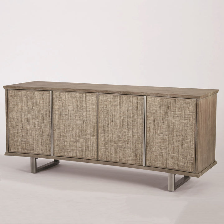 CABINET MEDIA CURVED SOFT GREY #54273