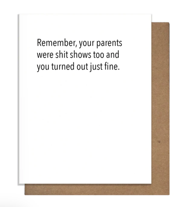 PARENTS CARD "SHIT SHOW PARENTS"