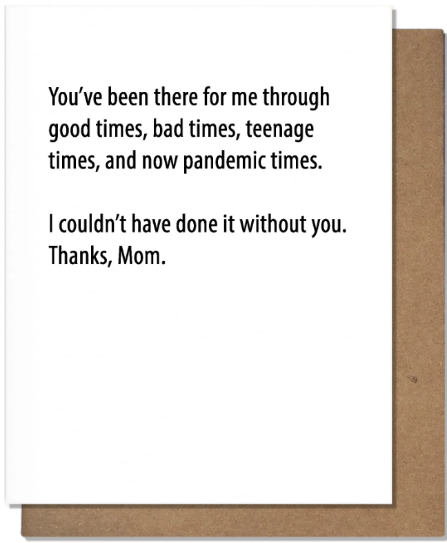 GREETING CARD "TIMES MOM"