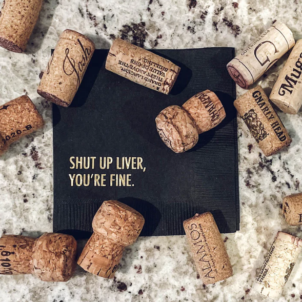 NAPKIN COCKTAIL "SHUT UP LIVER" #54341