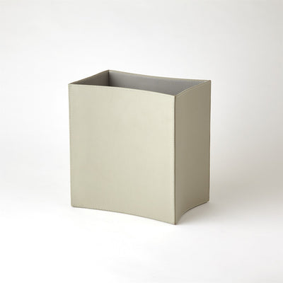 WASTE BASKET FOLDED LEATHER (Available in 2 Colors)