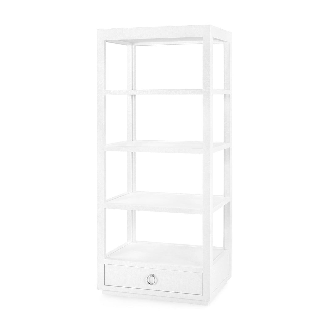 ETAGERE WHITE GRASSCLOTH #55110