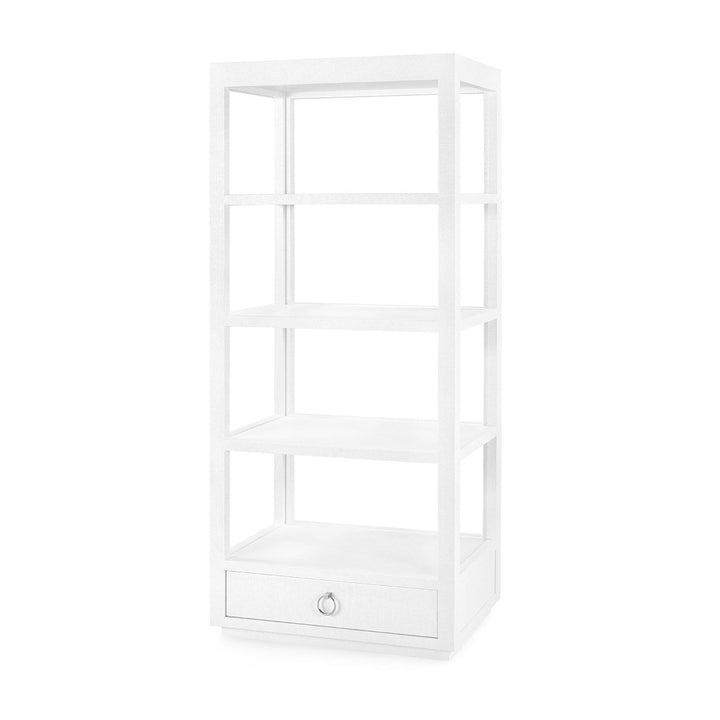 ETAGERE WHITE GRASSCLOTH #55110