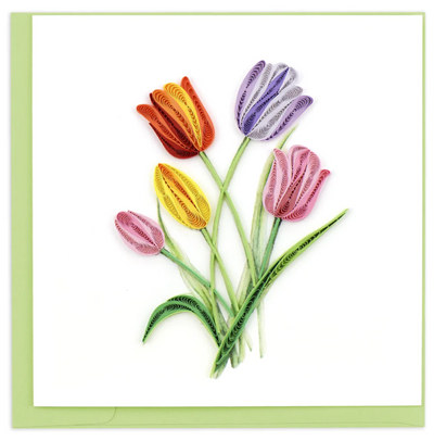 GREETING CARD "COLORFUL TULIPS"