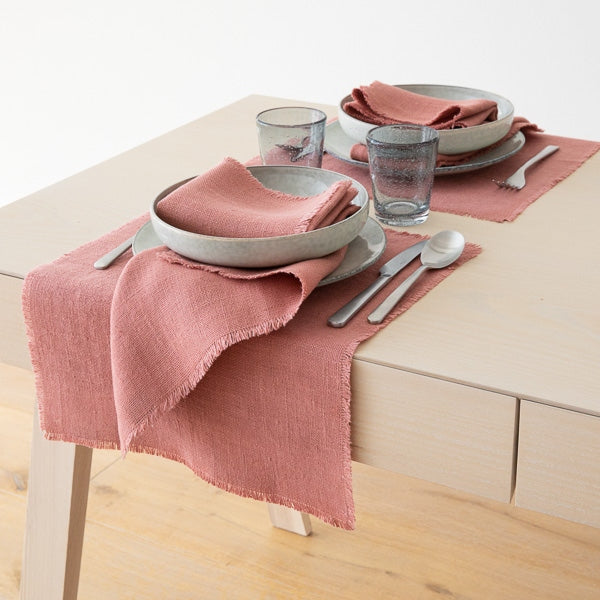 NAPKIN CANYON ROSE LINEN 20"