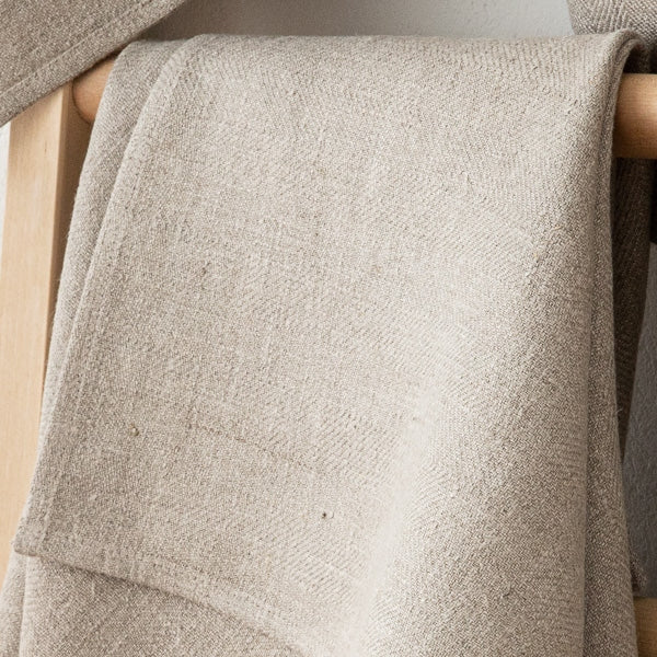 TOWEL TEA LINEN NATURAL 17X28 #57124
