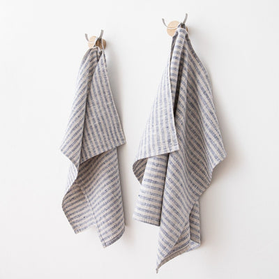 HAND TOWELS NATURAL LINEN BRITTANY (Available in Colors)